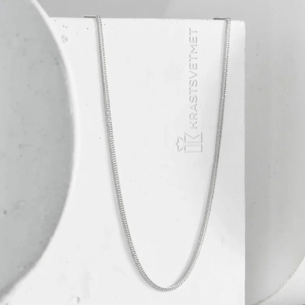 Цепь из серебра 925, плетение «Панцирь»